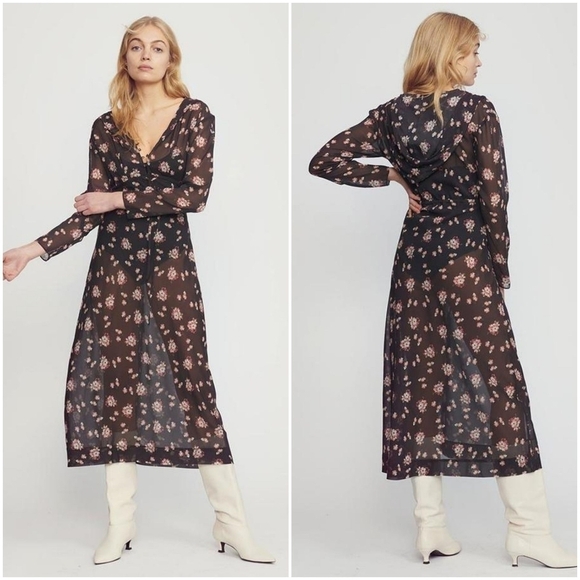 Silk Laundry Hooded Sheer Overlay size S NWT - Picture 1 of 12